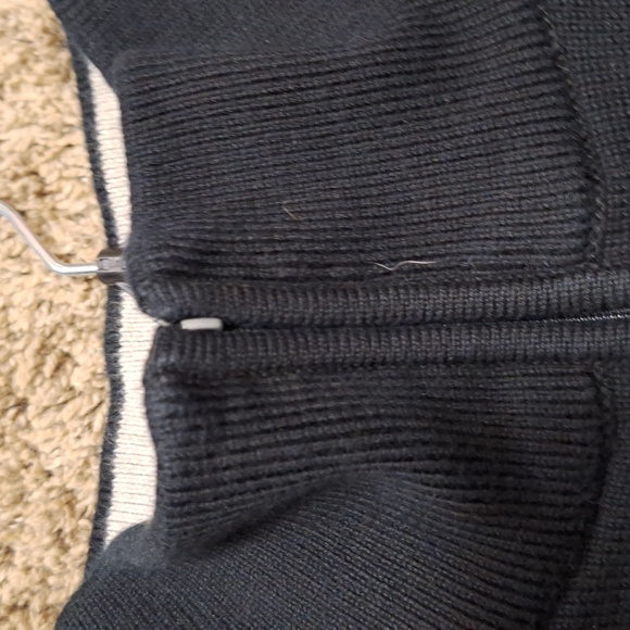 Vintage Lacoste mock turtleneck quarter zip - 6 (XL) - black/gray - Picture 4 of 6